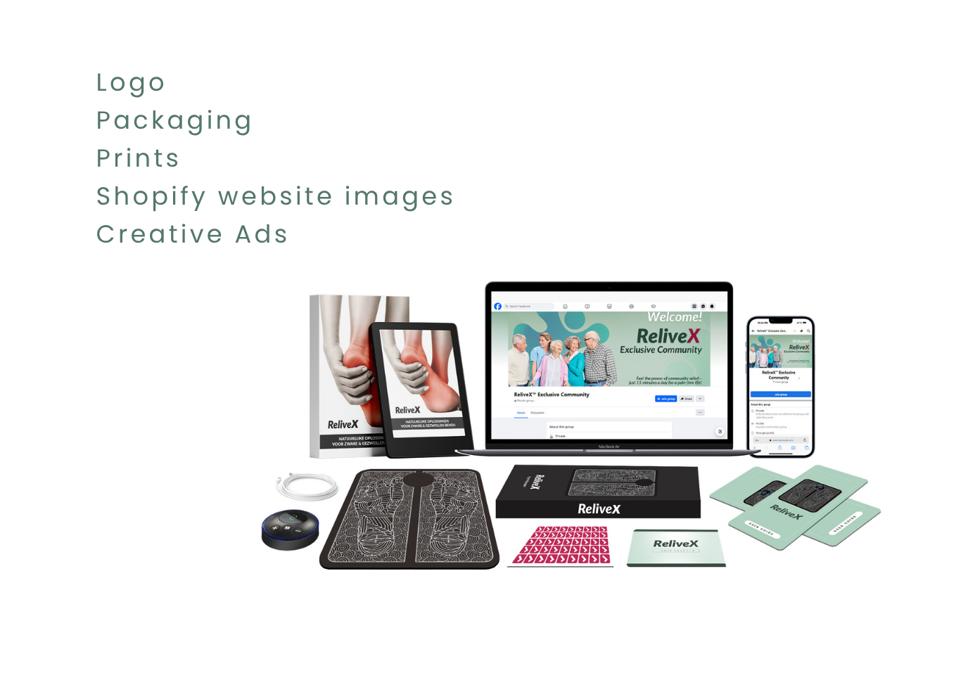 ReliveX ecommerce brand overview