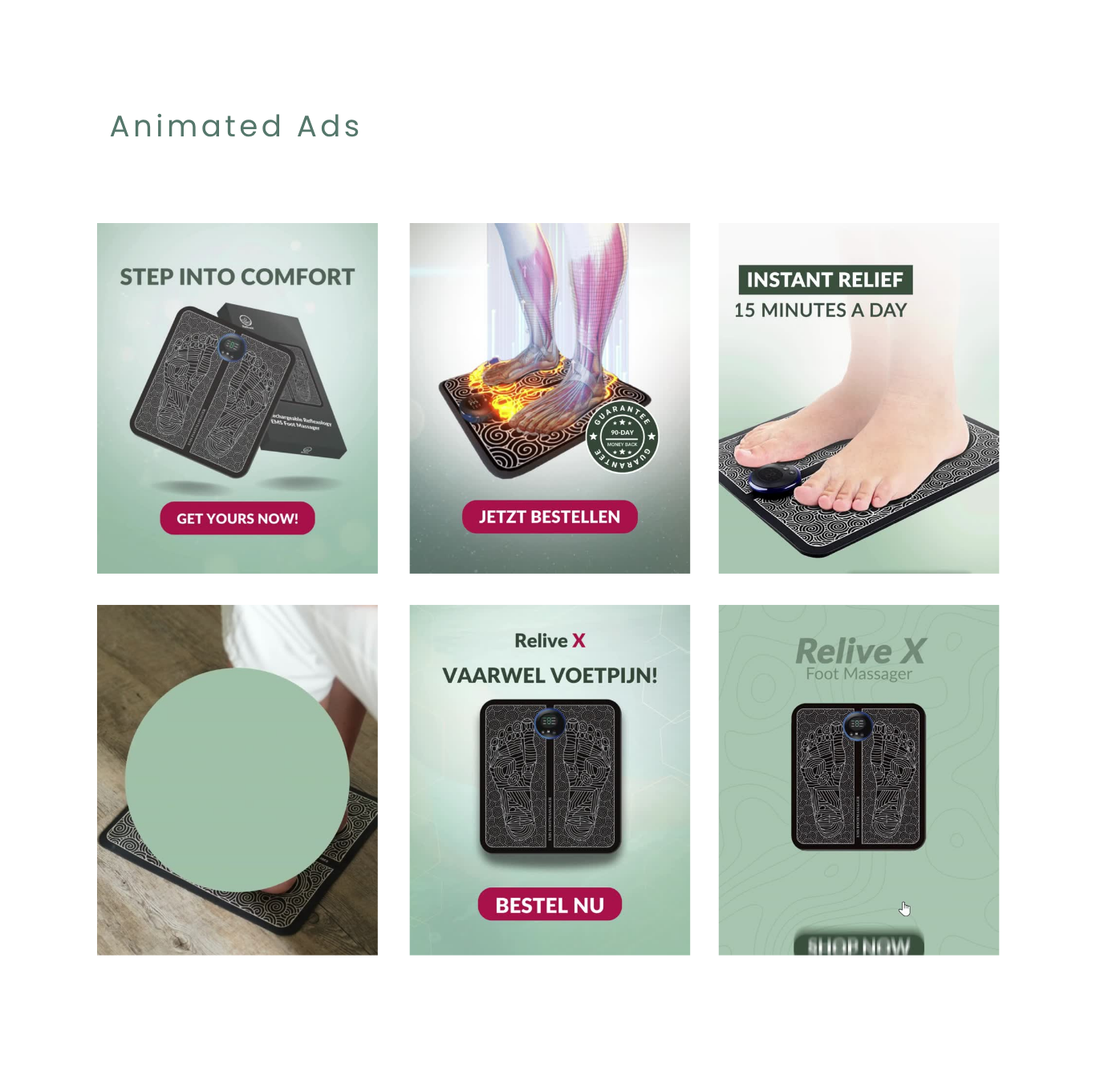 ReliveX Animated Ads
